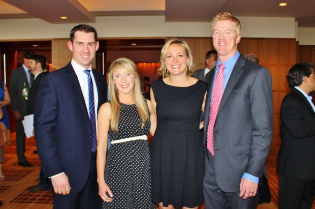Dan and Belinda Barrett, Sarah and Josh Hager